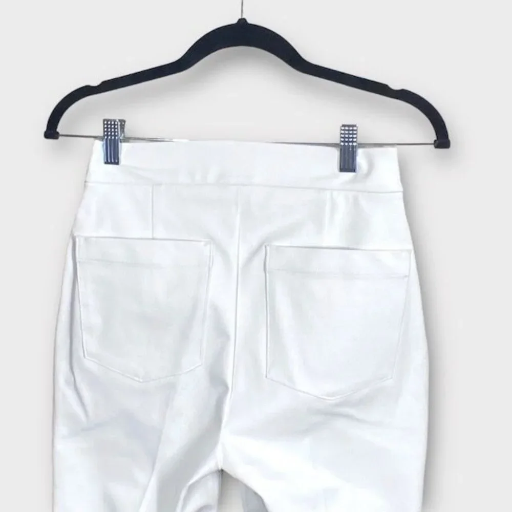 NWT Spanx On-The-Go Slim Straight Pant Classic White,  Size Extra Small Tall - Picture 7 of 8